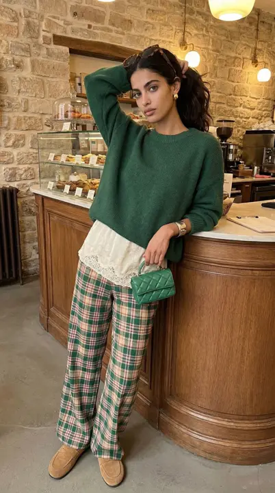 Green Plaid Cafe Story