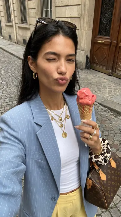 Blue Stripe Roman Holiday