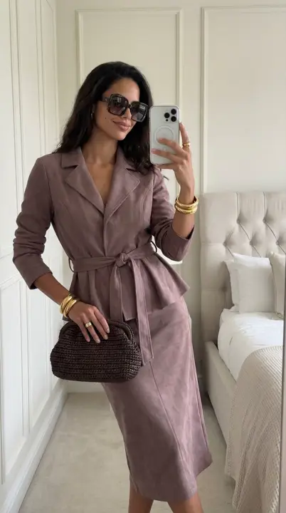 Mauve Suede Moment
