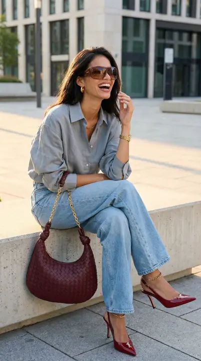 Blue Hour Ease - Street Style Luxe