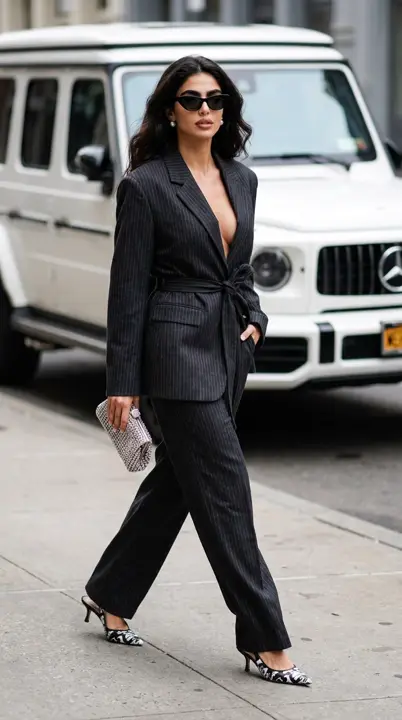Charcoal Power Suit