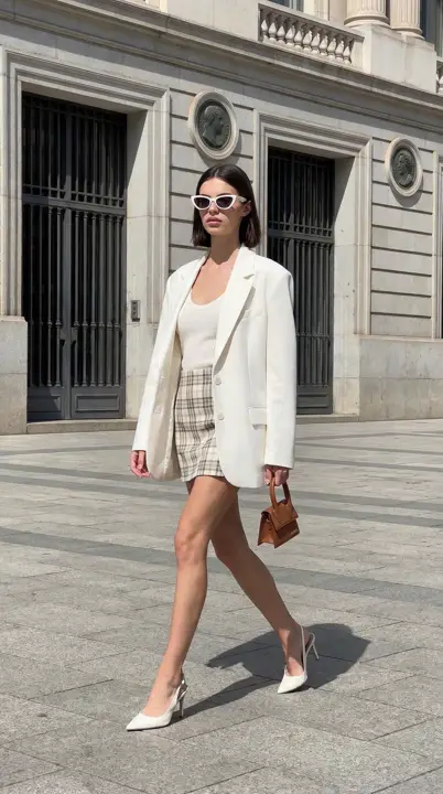 White Tailored Stride - City Minimal